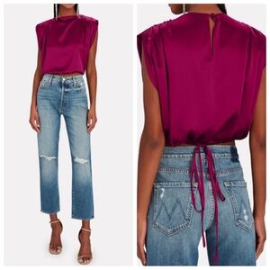NWT The SEI draped silk top